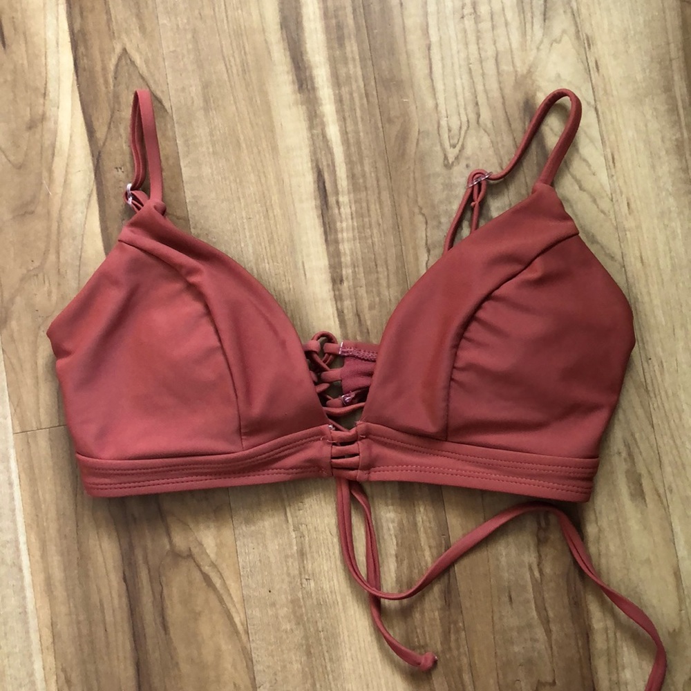 Burnt orange bikini top